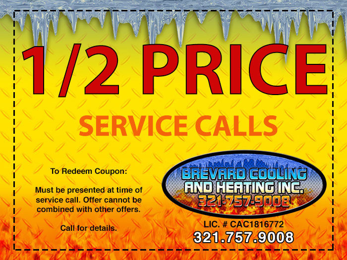 1/2 PRICE SERVICE CALL